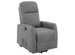 Möbelix , Hellgrau , Holz, Metall, Textil , Pappel , Sperrholz , 67.5x107x88.5 cm , Netzbetrieb, Aufstehhilfe , Wohnzimmer, Sessel, Fernsehsessel