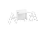 Sitzgruppe Theo Weiß MDF ca. 85/83/85 cm klappbar