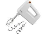 KRUPS Handmixer "3 MIX 7000", weiß, B:10,2cm H:21cm T:22,2cm, Mixer, Turbo-& Auswurftaste, Schneebesen & Knethaken aus Edelstahl, F60814, Handmixer