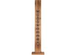 NÄVE LED Dekoobjekt "Willkommen", beige (natur), H: 82cm, 1 Stk., Leuchten, Holz-Stehleuchte, Höhe ca. 82cm, Batteriebetrieben, LED Dekoobjekt