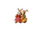 Osterhase GOEBEL "Hasenmädchen das Geheimnis", bunt, B:5,5cm H:11,5cm T:10,5cm, Steingut, Dekofiguren, Osterhase