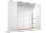 Drehtürenschrank RAUCH "Kleiderschrank Schrank Garderobe Wäscheschrank Ankleide OTELI", weiß (weiß, hochglanz weiß), B:230cm H:212cm T:58cm, Holzwerkstoff, Schränke, Drehtürenschrank, inkl. Passepartout optional mit Beleuchtung MADE IN GERMANY