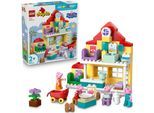 Konstruktionsspielsteine LEGO "Familienhaus (10467), LEGO DUPLO Peppa Pig", bunt, Spielbausteine, Kinder, Kunststoff, Konstruktionsspielsteine