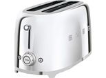 SMEG Toaster "TSF02SSEU", silber (edelstahl hochglanz poliert), B:39,4cm H:21,5cm T:20,8cm, Toaster, Toaster