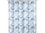 Duschvorhang WENKO "Catala", blau (catala), B:180cm H:200cm, Polyester, Duschvorhänge, Duschvorhang, Höhe 200 cm, Polyester, waschbar