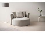 XXL-Sessel "Isalie, Lesesessel, Loveseat, inklusive Zierkissen", grau (taupe), B:153cm H:98cm T:145cm, LEGER HOME BY LENA GERCKE, Sessel, XXL-Sessel, extra große Sitzfläche, optional mit Hocker, Cord, Samt, Bouclé
