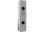 Wäscheschrank WIMEX "Multiraumkonzept Wäscheeinwurf", weiß (weiß, abgesetzt beton, nachbildung lichtgrau), B:40cm H:185cm T:40cm, Holzwerkstoff, Schränke, Wäscheschrank, Schranksystem