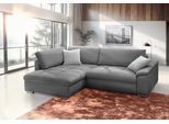 Ecksofa EXXPO - SOFA FASHION "Casa Grande inkl. Bettfunktion & Bettkasten, bequem", grau (grau, warm grau), B:268cm H:90cm T:178cm, Sofas, Ecksofa, Breite 268cm, L-Form, guter Sitzkomfort, große Liegefläche