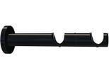 Kombiträger INDEKO, schwarz, Ø:2cm, Gardinenstangenhalterungen, Kombiträger, Ø 20 mm für Vorhangstangen und Innenlaufsysteme