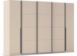 Schwebetürenschrank OTTO HOME "Dreh-/Schwebetürenschrank Kleiderschrank Familie, Agordo", beige (beige (champagner)), B:301cm H:210cm T:62cm, Holzwerkstoff, Schränke, Schwebetürenschrank, B/H/T 301x210X62cm viele Farben verfügbar TOPSELLER Made in GERMANY