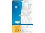Folienetiketten HERMA 8016, permanenthaftend, selbstklebend, bedruckbar, No-Label-Effekt, B 45,7 x H 21,2 mm, Folie, transparent, 1200 Stück/25 Blatt