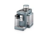 De'Longhi Kaffeevollautomat Rivelia EXAM 440.55.G, für Bohnen/Pulver, 1450 W, bis 1,4 l/250 g, 2 Bohnenbehälter, Milchaufschäumer, grau