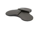 Wagner Türstopper 3STOP EH 6988, Kunststoff, rutschfest, Ø 110 mm, H 19 mm, flexibel, bodenschonend, schwarz