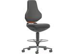 TEXON Arbeits- und Labordrehstuhl mit Stoffbezug, ergonomisch, Sitzhöhe 570–810 mm