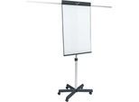 Mobiles Flipchart Legamaster Sketch Pro, magnetische Tafel, höhenverstellbar, 2 Seitenarme, Sternfuß, inkl. Starterset, B 680 x H 1050 mm, schwarz-weiß