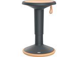 Sitzhocker ECO UPis1, Kunststoff, Ø 330 x H 450–630 mm, schwarzgrau