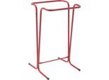 Müllsackträger Mottez, für Müllsäcke mit Volumen 100/110 l, stationär, B 450 x T 460 x H 750 mm, Stahlrohr lackiert, rot
