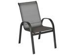 Gartensessel MERXX "Amalfi", grau, B:56cm H:97cm T:76cm, Sessel, Gartensessel, 2er Set