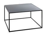 HAKU Beistelltisch MELBURNE 3, quadratisch, Stahlrohr pulverbeschichtet, Ablage Metall pulverbeschichtet, B 700 x T 700 x H 400 mm, schwar