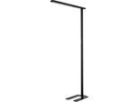 LED-Stehleuchte MGL OSL6000, 60 W, 6520 lm, 4000 K, direktes/indirektes Licht, dimmbar, Bewegungs- und Tageslichtsensor, höhenverstellbare Drehfüße, schwarz