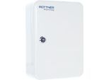 Rottner Schlüsselkassette TS 48, Zylinderschloss, für 48 Schlüssel, B 185 x T 85 x H 250 mm, Stahl, lichtgrau