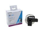 Endlosetiketten G&G, kompatibel zu Brother DK-22210, selbstklebend, Thermopapier, weiß, 1 Rolle mit B 29 mm x L 30,48 m