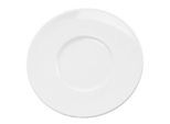 Kaffeeuntertasse Heike, Ø 15 cm, Porzellan, weiß, 6er-Set