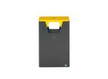 VAR Wertstoffsammelgerät WSG 82, 60 l, Stahl, eisenglimmer beschichtet, Aluminiumgriff, gelb RAL 1023