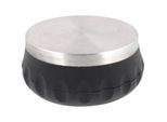 Wagner Bodentürstopper BIG DISK STEEL EH 5210, Zinkdruckguss, Ø 95 x H 43 mm, 0,81 kg, schwarz/silber