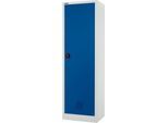 Schäfer Shop Select Umweltschrank, B 600 x T 500 x H 1935 mm, 4 WHG-Wannen à 7 Liter, lichtgrau/enzianblau