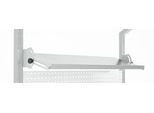 Schäfer Shop Pure Verstellboden für AST31 Tischaufbau, bis 30 kg, B 2000 x T 400 x H 120 mm, Stahl, lichtgrau