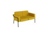 meet by Paperflow 2-Sitzer Outdoor Sofa MEDSO, Größe L, Stahlgestell, B 1250 x T 747 x H 740 mm, 240 kg, gelb