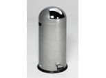 VAR Müllsackständer, 55 l, mit Fußpedal, silber, 8,6 kg, Metallgriff, Inneneimer Stahl