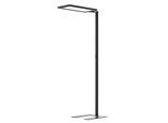 LED-Stehleuchte Waldmann YARA.single, 107 W, 15000 lm, 2700–6500 K, magnetisches Bedienteil, Bewegungs- & Tageslichtsensor, Direkt-/Indirektlicht, schwarz