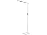 LED-Stehleuchte MGL LICHT OSL6000, 60W, 6520 lm, 4000K, dimmbar, Multifunktionstouchpanel, Bewegungs- & Tageslichtsensor, Direkt-/Indirektlicht, höhenverstellbare Drehfüße, weiß