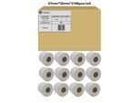 Etiketten G&G, kompatibel zu Zebra 3006318, 57 x 32 mm, selbstklebend, beschichtet, perforiert, Thermopapier, weiß, 12 x 2100 Stück