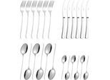 24-tlg Besteckset für 6 Pers., Edelstahl 18/0 poliert, Messer 2,2 mm, Besteckteile 2,0 mm – Klingenstahl