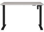 Schreibtisch Monaco, elektrisch höhenverstellbar, Rechteck, T-Fuß, Memorybedienpanel, B 1200 x T 800 x H 720-1190 mm, kaschmir/schwarz