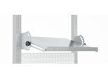 Schäfer Shop Pure Verstellboden für AST31 Tischaufbau, bis 30 kg, B 750 x T 400 x H 120 mm, Stahl, weißaluminium