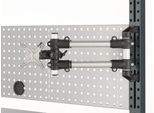 Schäfer Shop Pure Monitorhalter für AST31 Tischaufbau, um 360° drehbar, neigbar, schwenkbar, VESA, Kunststoff/Aluminium, schwarz-silber