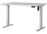 Schreibtisch Profi 2.0, elektrisch höhenverstellbar, B 1200 x T 800 x H 710 - 1190 mm, lichtgrau/silber