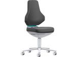 TEXON 2 Reinraum-Arbeitsstuhl Skintec schwarz, ESD- & Reinraum-konform, mit Rollen