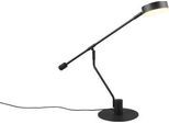 LED-Tischleuchte Trio Manduro, 6 W, 560 lm, 2700-6500 K, dimmbar, höhenverstellbar, neigbar, B 580 x H 640 mm, Metall und Acryl, schwarz