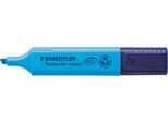Staedtler Textmarker Textsurfer Classic, Keilspitze, Strichstärke 1-5 mm, mit Drehkappe, Recycling-Kunststoff, Schreibfarbe blau, 1 Stück