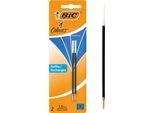 BIC 4 Colours Original Nachfüllminen, mittlere Spitze, Blau, 2er Pack