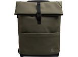 Exacompta Exactive® Young Laptoprucksack, 15,6″, 2 Fächer, wasserabweisendes PU, gepolstert, mit Trolley-Schlaufe & Flaschentasche, RPET, khaki