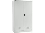 Schäfer Shop Select Umweltschrank, B 1200 x T 500 x H 1935 mm, 4 Wannen à 23 Liter, lichtgrau