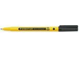 Staedtler Fineliner Noris, Rundspitze, Strichbreite 0,6 mm, Tinte auf Wasserbasis, Recycling-Kunststoff, Schreibfarbe schwarz, 1 Stück