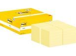 Post-it® Haftnotizen Notes 653-CY-VP24, B 51 x T 38 mm, PEFC®-Papier, gelb, 18 + 6 Blöcke gratis, 100 Blatt/Block