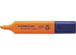 Staedtler Textmarker Textsurfer Classic, Keilspitze, Strichstärke 1-5 mm, nachfüllbar, mit Drehkappe, Recycling-Kunststoff, Schreibfarbe orange, 1 Stück